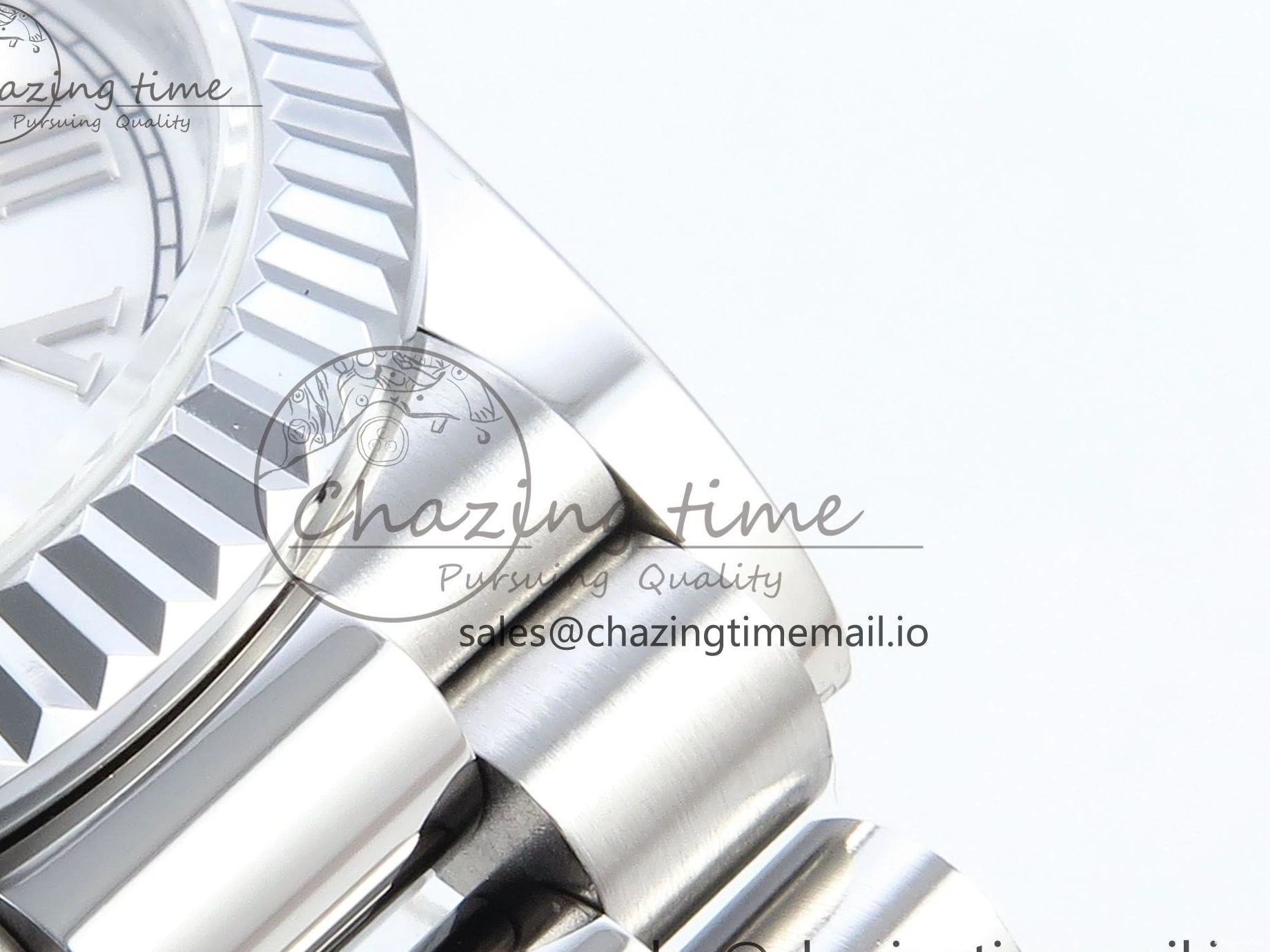 0517 Unique Day Date 36 SS 128236 KF 1:1 Best Edition White Roman Dial on President Bracelet A2836 (Gain Weight) 498
